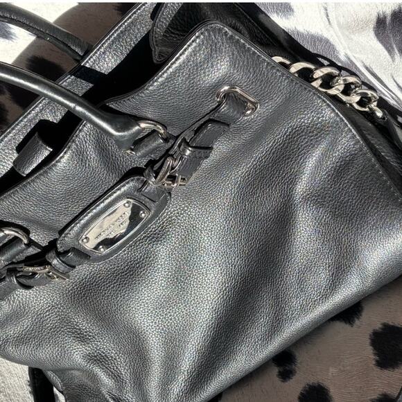 Michael Kors Hamilton large Size Black Leather - Picture 3 of 3